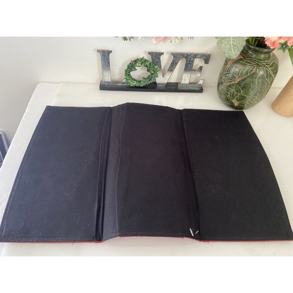 Vintage Miche Classic Clutch Purse Shell Red Ella Animal Print Veg Leather NWOT - Picture 15 of 16